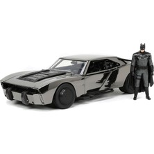 1001 253215012, Batman Batmobile 2022 Comic Con 1:24, Lisanslı, Die-Cast (Metal), Açılabilen Parçalar