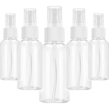 1001 5 Adet 50 ml Sprey Şişesi, Küçük, Şeffaf Boş, Şeffaf Sprey Şişesi, Plastik, Sıvı Kozmeti