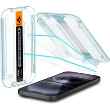 1001 iPhone 16 / 15 ile Uyumlu Kolay Kurulum Cam Ekran Koruyucu Glas.tr Ez Fit Hd (2 Adet) Şeffaf - Agl0