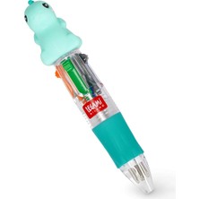 Legami - Mini Magic Rainbow, 4 Renkli Tükenmez Kalem, Yeşil, Mavi, Turuncu, Siyah, Uç 1 Mm, Ergonomi