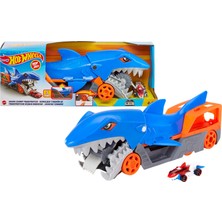 1001 Köpek Balığı Taşıyıcı Hot Wheels Köpek Balığı Taşıyıcı Oyun Seti, 1 Adet 1:64 Ölçe