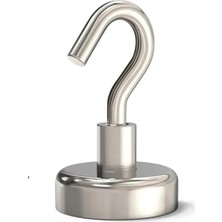 1001 2 Adet Çok Amaçlı Güçlü Neodyum Mıknatıs Manyetik Kanca Askı Çap 25 mm