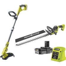 1001 18 V One+ Akülü Motorlu Tırpan ve Akülü Çalı Budama Makası Kombo Kit RY18LT18HTA-120 (Ayarla