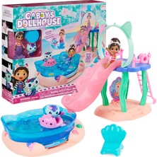 1001 Gabby's Dollhouse, Purrific Pool Party Oyun Seti, Gabby ve Renk Değiştirme Efektli, Denizkızı Ku
