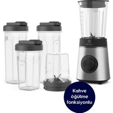 1001 E4CB1-6ST Kahve Öğütücülü Smoothie Blender Seti | Buz Kırıcı, Çoklu Hız ve Pulse Fonksiyo