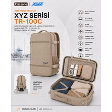 1001 Classone Xyz Serisi TR-100C Kabin Boy,uçak Içi, Ergonomik, Laptop ve Tablet Bölmeli, Seyahat, Va