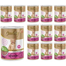 1001 Yavru Kedi Tavuklu Pate Yaş Mama 400 gr x 12 Adet