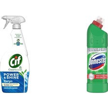 1001 Power Shine Cleanboost Sprey Temizleyici Banyo Için Temizleyici ve Kireç Çözücü 750 Ml(1) Dom