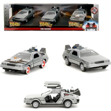 1001 Delorean 9333399314R00 1:32 Ölçek 40. Yıl Dönümü Trilogy Metal Gövdenin Ikonik Modelleri Res