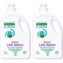 1001 U Green Clean Green Clean Organik Portakal Yağlı Bitkisel Likit El Sabunu 2,75 Lt 2'li