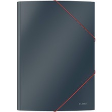 1001 Cosy Soft Touch Lastik Kilitli Dosya, A4, Gri