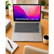 1001 MacBook Türkçe Q Klavye Koruyucu M1-M5 | Air 13.6 A2681 A3113 A3240 A3449 | Pro 14 A2442 A3426 A34