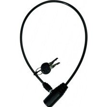 1001 Anahtarlı Bisiklet Motor Kask Kilidi 65 cm 1 Adet Çelik Halatlı Dayanıklı Kilit 1410