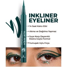 1001 Uzun Süre Kalıcı, Suya Dayanıklı ve Yumuşak Uçlu Yeşil Göz Kalemi - Inkliner Eyeliner Sacra