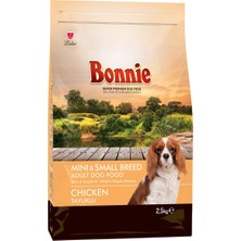1001 Bonnie Tavuklu, Yetişkin, Kuru Köpek Maması, Mini ve Küçük Irk, 2.5 kg