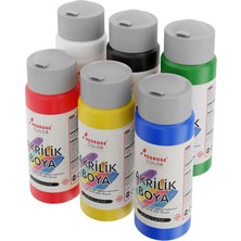 1001 Ana Renkler Akrilik Boya 6'lı Set 6X60ML