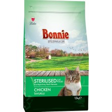 1001 Bonnie Kuru Kedi Maması, Tavuklu, Yetişkin, Kısırlaştırılmış, Tüm Yaş ve Irklar, 1.5 kg