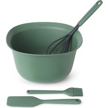1001 123207 Pişirme Seti, Plastik, 3,2 Litre, Köknar Yeşili