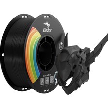 1001 Resmi Creality Upgrade Ender 3D Yazıcı Filamenti, Siyah Pla+ Filamenti 1,75 Mm, 1 kg Makara (1,0 K