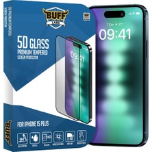 Buff Labs Buff iPhone 15 ile Uyumlu 5d Glass Ekran Koruyucu