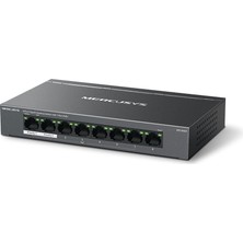 1001 MS108GP, 8-Port Gigabit Desktop Switch With 7-Port Poe+