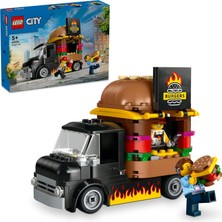 1001 City Hamburger Kamyonu 60404 | 5 Yaş ve Üstü Kız ve Erkek Çocuklar Için Satıcı Minifigürü