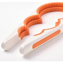 IKEA Uppfylld Kavanoz Açacağı, Beyaz-Turuncu, 21 Cm, 3-7 cm Kapak Çapı Için