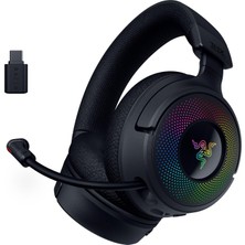 Razer Kraken V4 - Kablosuz Oyun Kulaklığı (3 Modlu Bağlantı, Triforce 40MM Sürücüler, 9 Bölgeli Rgb