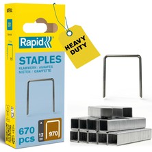 1001 Zımba Teli Tip 970, 12 mm Zımba, 672 Adet, Düz Tel Kıskaç, Black & Decker El ve Elektrikli Zım