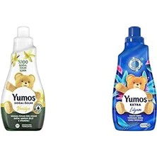 1001 Konsantre Çamaşır Yumuşatıcısı Vanilya 1200 ml 50 Yıkama 1 Adet ve Yumoş Extra Çamaşır Y