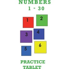 Independently Published Numbers 1-30 Practice Tablet