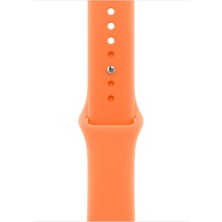 1001 Watch Band - Spor Kordon - 46 mm - Mandalina - S/m