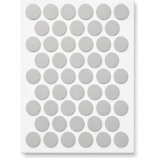 1001 Yapışkanlı Vida Tapası Vida Kapatıcı Kapağı, 50 Adet (Buz Gri)