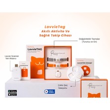 1001 Lavvietag Kedi Aktivite Takip Cihazı, Tarayıcı Dahil, 30 Gün Pil Ömrü, 5g Ağırlık