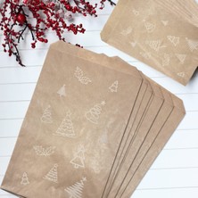 1001 Çam Desenli Kese Kağıdı, Kraft 11X20-100 Adet