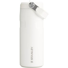 1001 Iceflow™ Aerolight™ Flip Straw 2.0 Pipetli Su Şişesi, Beyaz (Frost), 0.47 Litre
