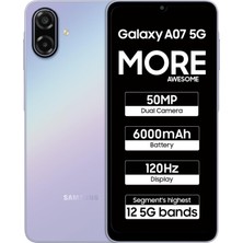 1001 Galaxy A07 5g (4gb Ram, 128GB Depolama) | 6,7 Inç Hd+ 120Hz Ekran | Mediatek Dimensity 6300 | 50MP