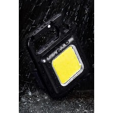 1001 Mini LED El Feneri Su Geçirmez Şarjlı El Feneri Taşınabilir Kamp Feneri Cep Anahtarlık