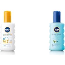 1001 Sun Seti | SPF50 Çocuklar Için Hassas 200ML X1 + 200ML X1
