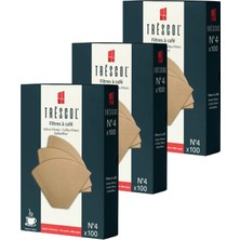 1001 Kahve Filtresi 4 Numara (Büyük Boy) Naturel Kağıt 3X100 300'LÜ Paket