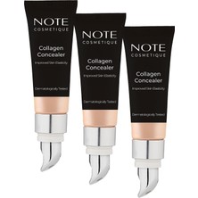 1001 Cosmetics Collagen Concealer 02 Kolajen Içerikli Spf 20 Göz Altı Kapatıcısı (3 Paketi)