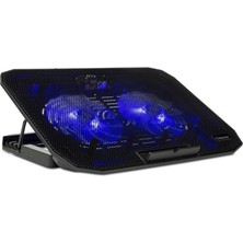 1001 Classone M40 Gaming Laptop Soğutucu Notebook Standı, Mavi Led,14-15.6-17 Inch Uyumlu, 2 Fan, 2 USB