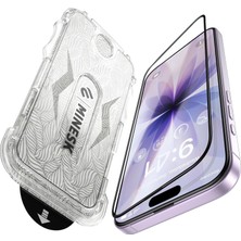 1001 iPhone 17-16 Pro ile Uyumlu Hizalama Aparatlı ve Takılırken Camın Altında Kesinlikle Toz Bırak