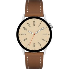 1001 LW-38V 38MM Kompakt Şık Akıllı Saat Sesli Görüşme Özellikli (Gümüş Rengi, 38 Mm, 128, Mb,