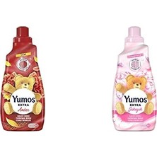 1001 Extra Konsantre Çamaşır Yumuşatıcısı Amber 1440 ml ve Yumoş Extra Konsantre Çamaşır Yumu�