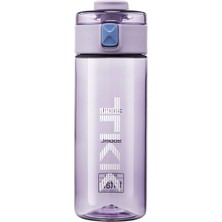 1001 Tkk 450ML Taşıma Kulplu Kilitlenebilir Kapak Ölçü Skalalı Rahat Içim Tritan Su Matarası (Mo