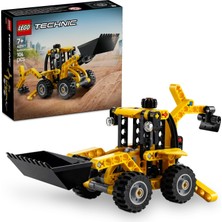 1001 Technic Kazıcı Yükleyici 42197 | 7 Yaş ve Üzeri Çocuklar Için Arka Kazıcı ile Kepçe ve Den