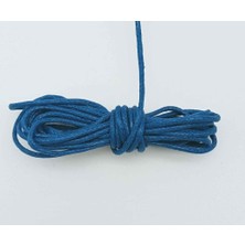 1001 Aksesuar Mavi Renk Mumlu Koton Ip 5 Metre