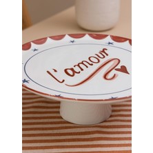 1001 [marka] Italian Summer Ayaklı Servis Tabağı 10X30 cm