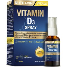 1001 Vitamin D3 Spray | 1000 Iu D3 Vitamini | Şeker ve Gluten Içermez | 30 ml Sprey Form